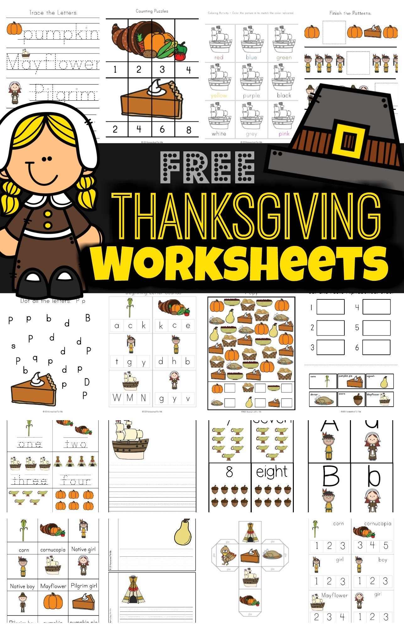 thanksgiving worksheets free printable