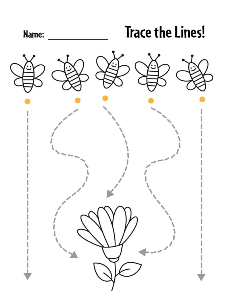 free printable line tracing worksheets