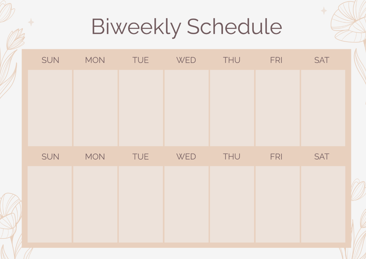 2 week planner printable