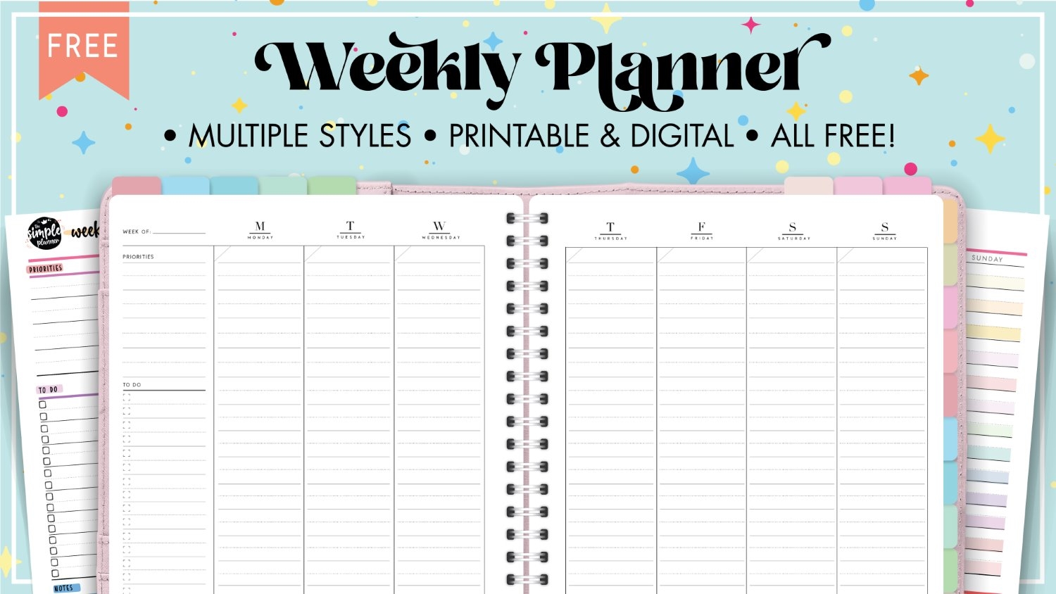 free printable weekly schedule template cute hourly planner free printable weekly schedule template cute hourly planner
