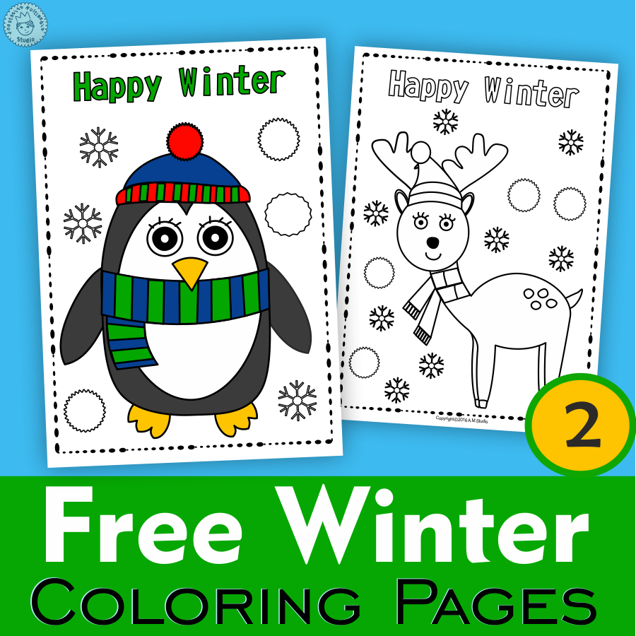 winter coloring page