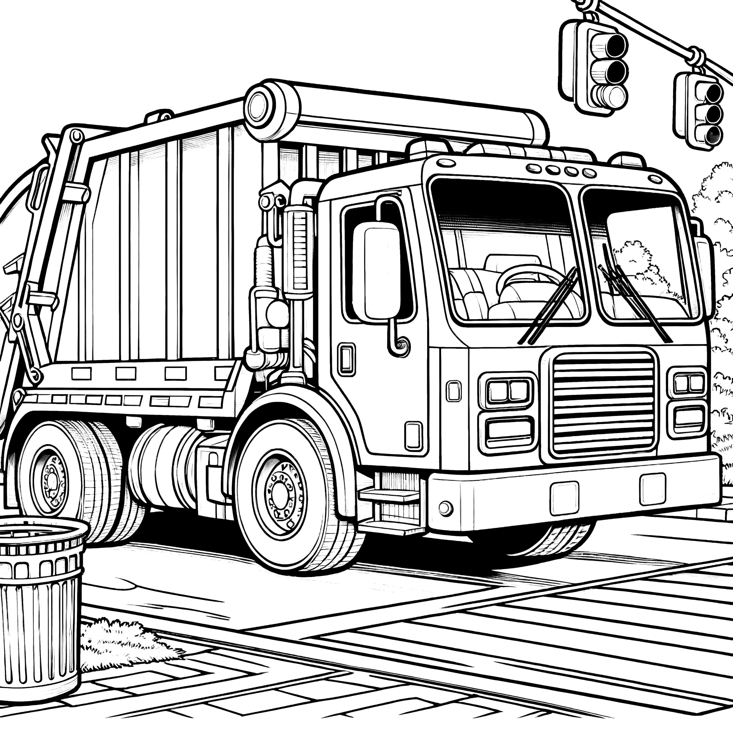 color pages trucks