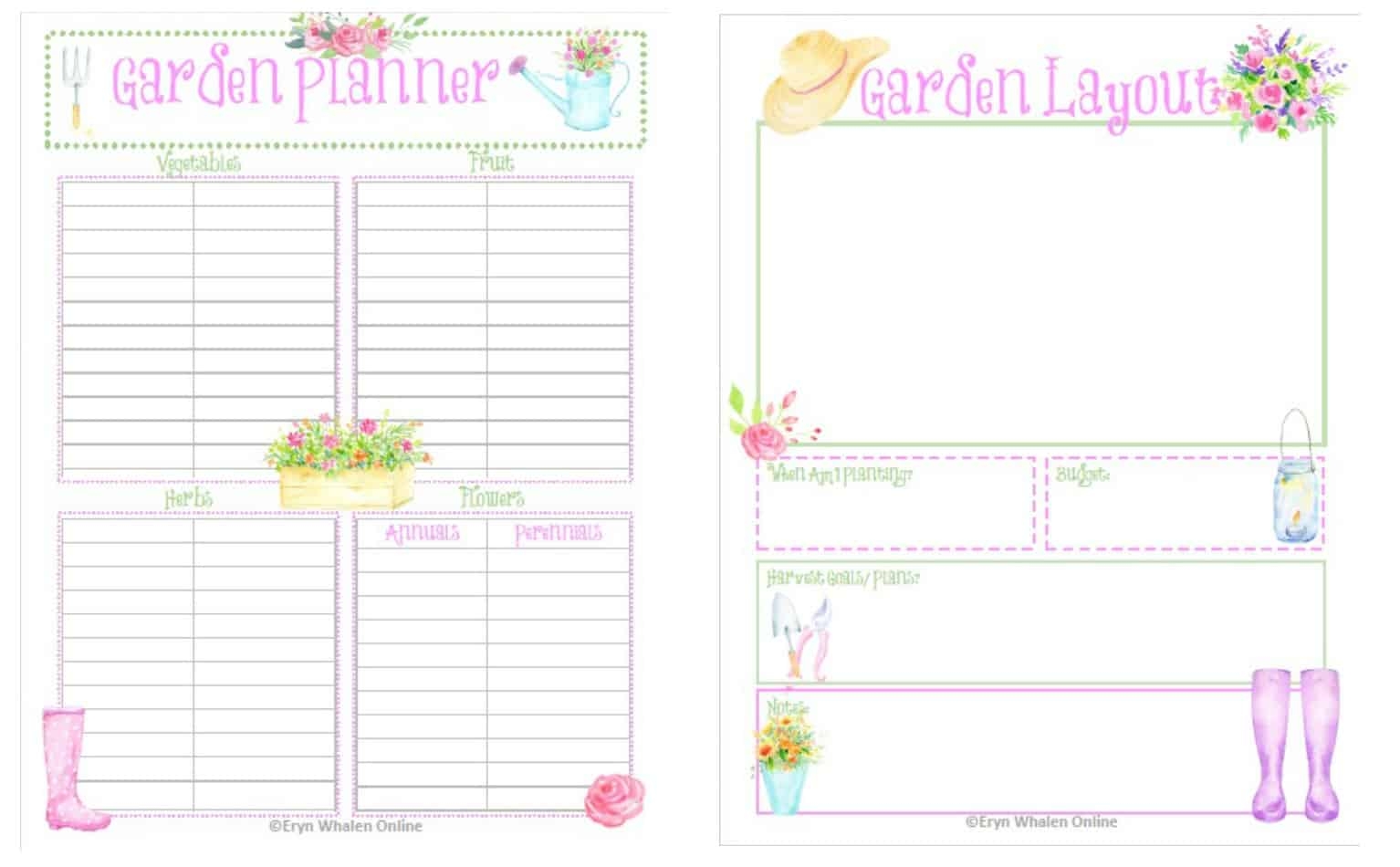 Garden Planning Free Printables Eryn Whalen Online Garden Planning Free Printables Eryn Whalen Online
