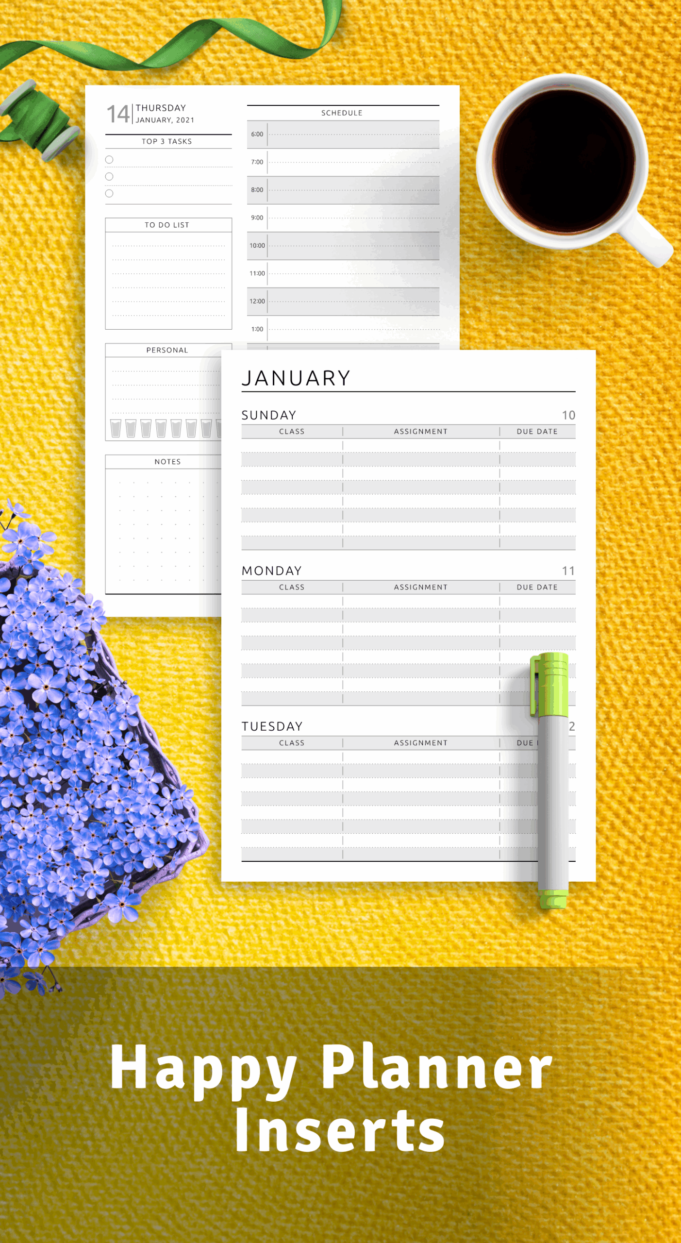 Get 2025 2026 Happy Planner Inserts Printable PDF