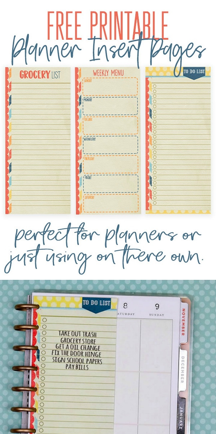 Get Organized With Free FALL Printable Planner Insert Pages Get Organized With Free FALL Printable Planner Insert Pages