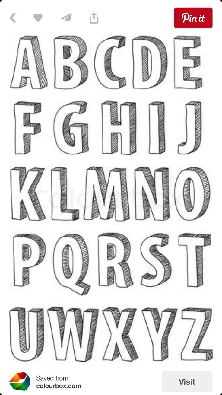 Graffiti Alphabet Letters A Z Caveman Design