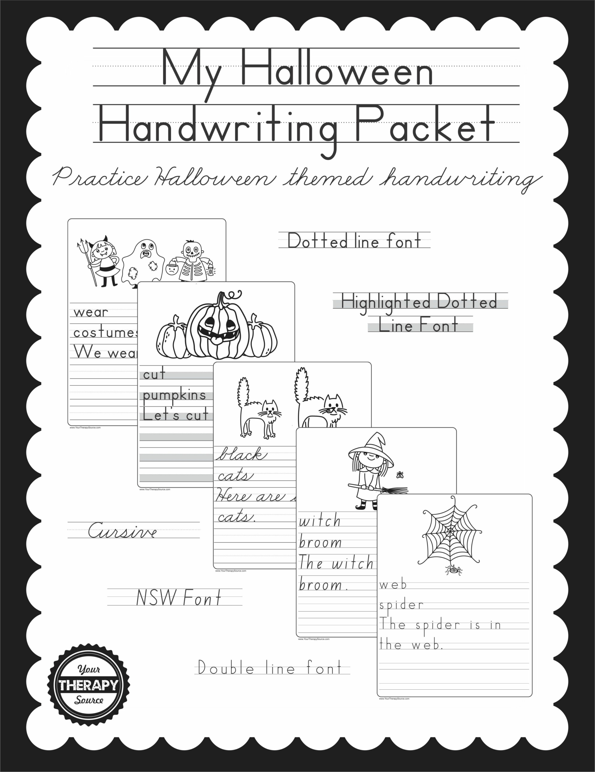 Halloween Worksheets And Activities Bundle Your Therapy Source
