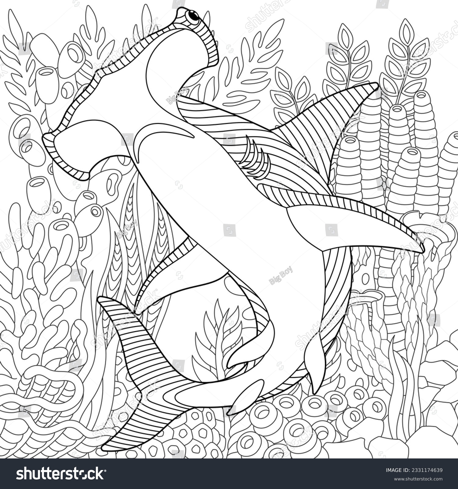 shark coloring pages