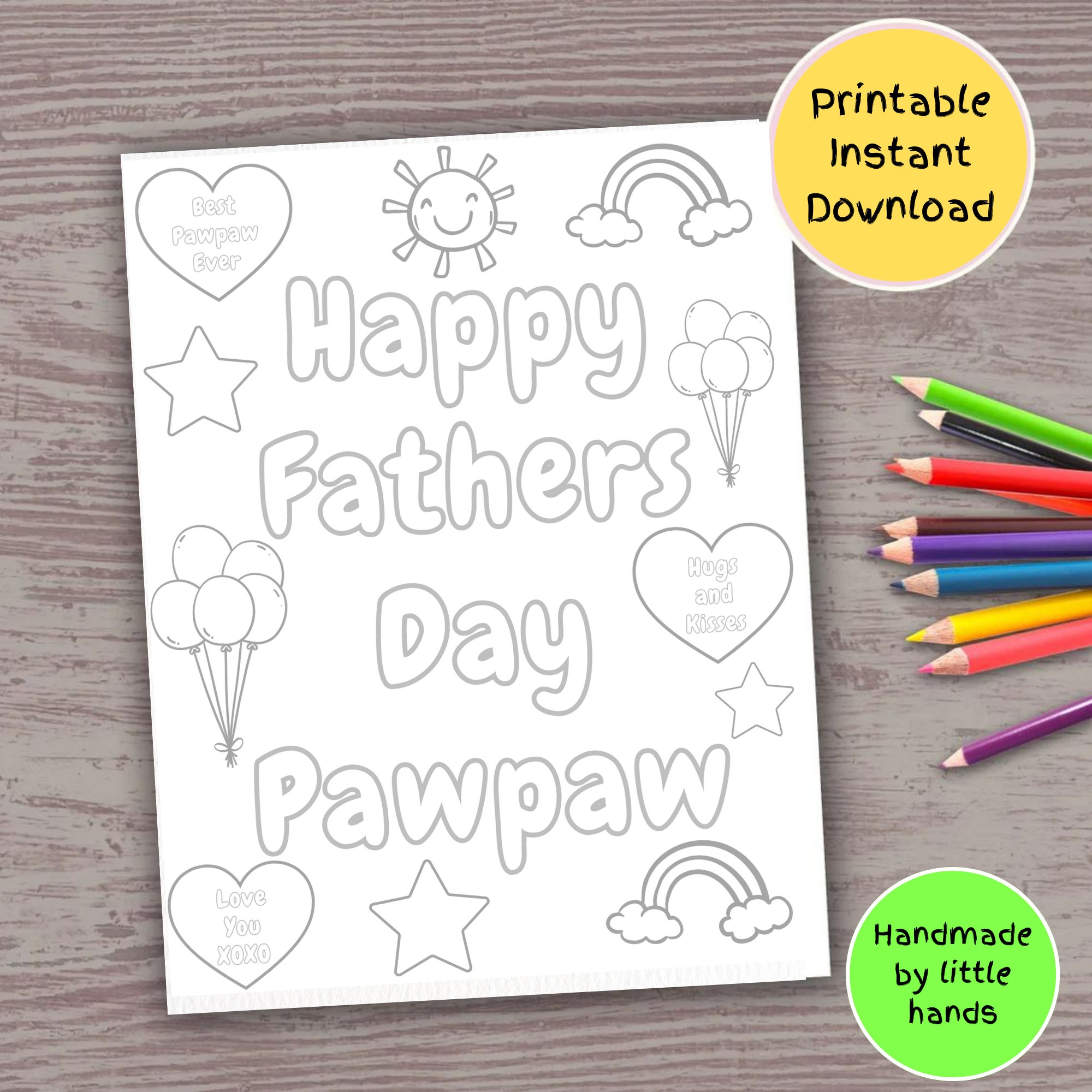 happy fathers day coloring pages