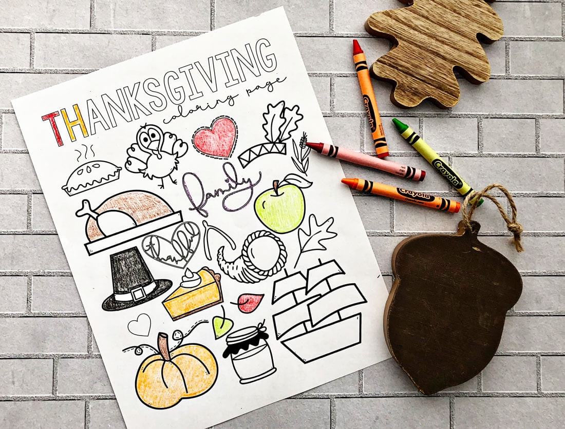 Happy Thanksgiving Coloring Page Happy Thanksgiving Coloring Page