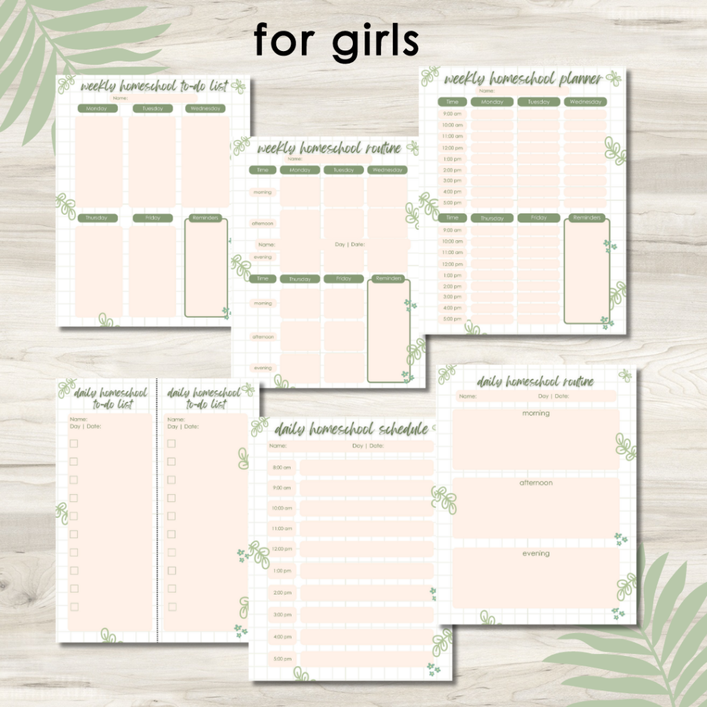 free homeschool planner printable free homeschool planner printable