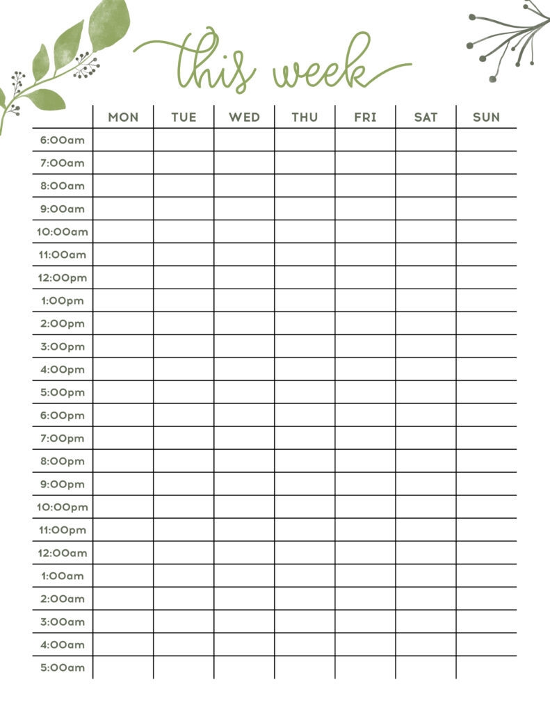 Hourly Weekly Planner Productivity Planner Tips Hourly Weekly Planner Productivity Planner Tips