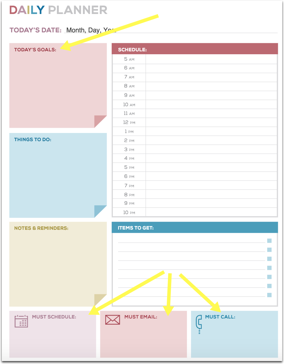 How To Download Free Printable Daily Planners Now How To NOW How To Download Free Printable Daily Planners Now How To NOW