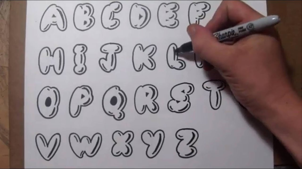 how to do bubble letters