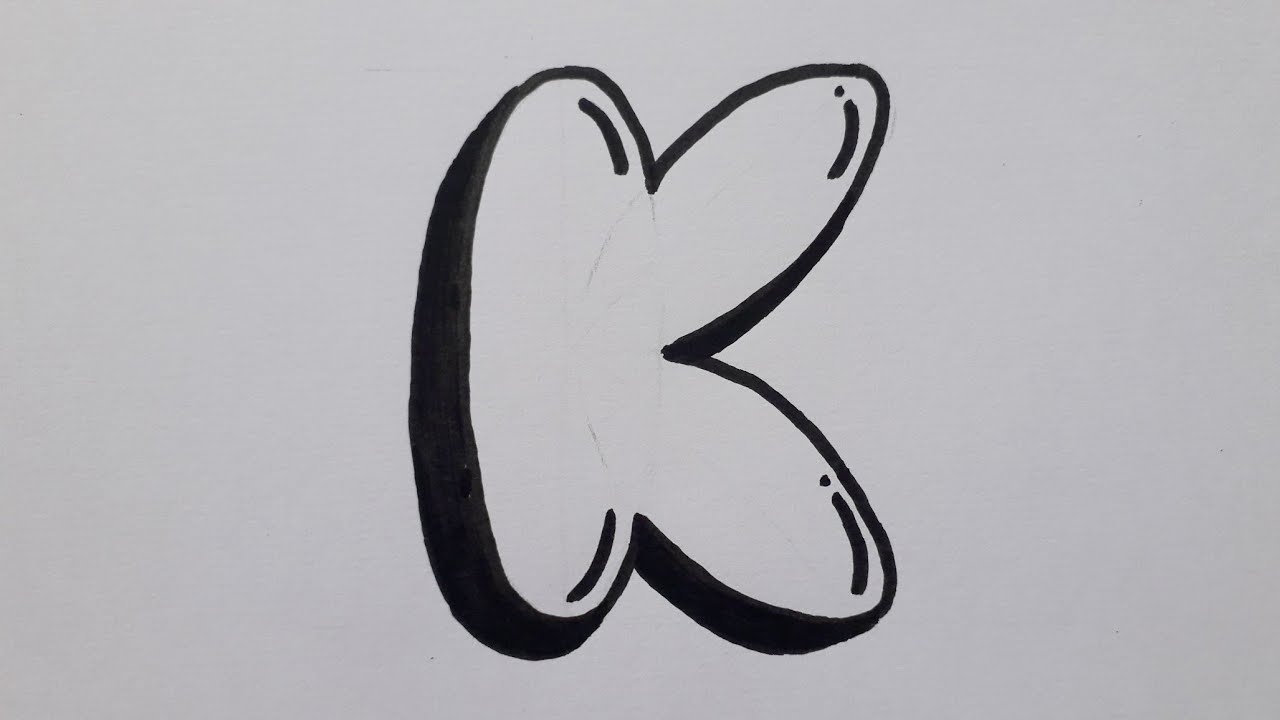 How To Draw Graffiti Bubble Letter K Easy Drawing Capital Letters For Beginners Art On Paper YouTube How To Draw Graffiti Bubble Letter K Easy Drawing Capital Letters For Beginners Art On Paper YouTube