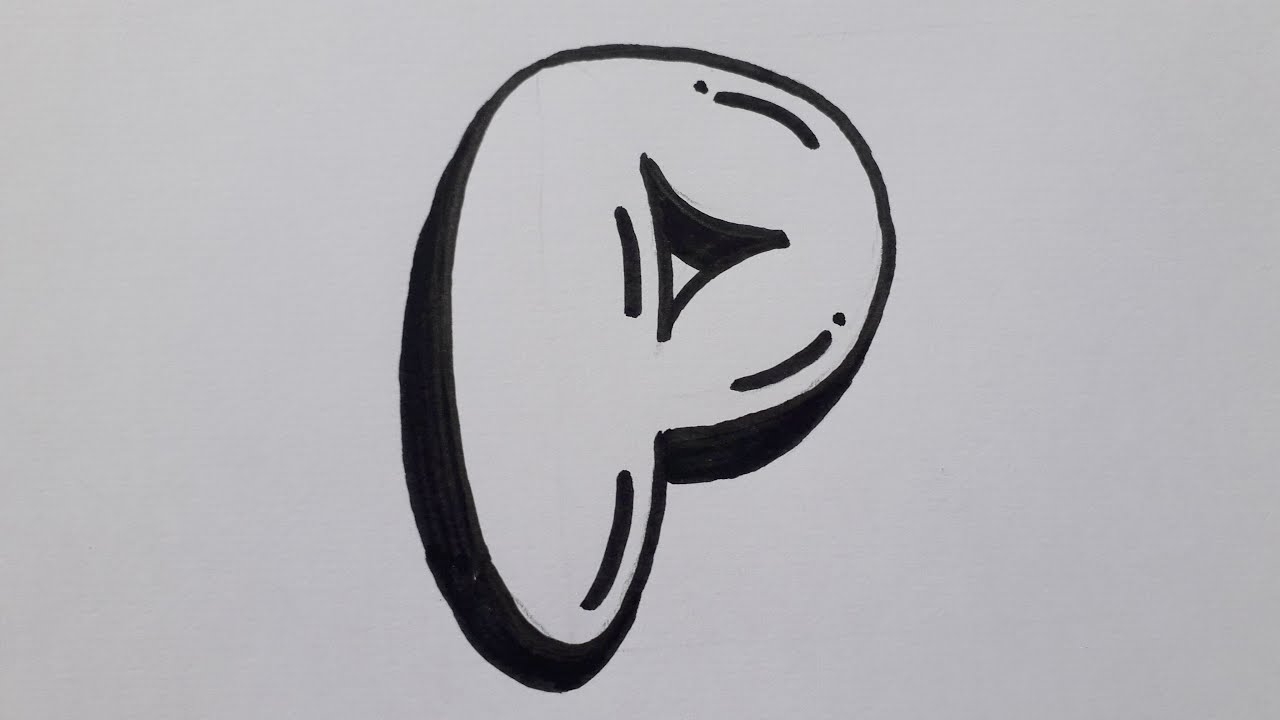 p bubble letter