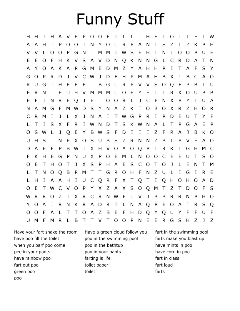 Humor Crosswords Word Searches Bingo Cards WordMint Humor Crosswords Word Searches Bingo Cards WordMint
