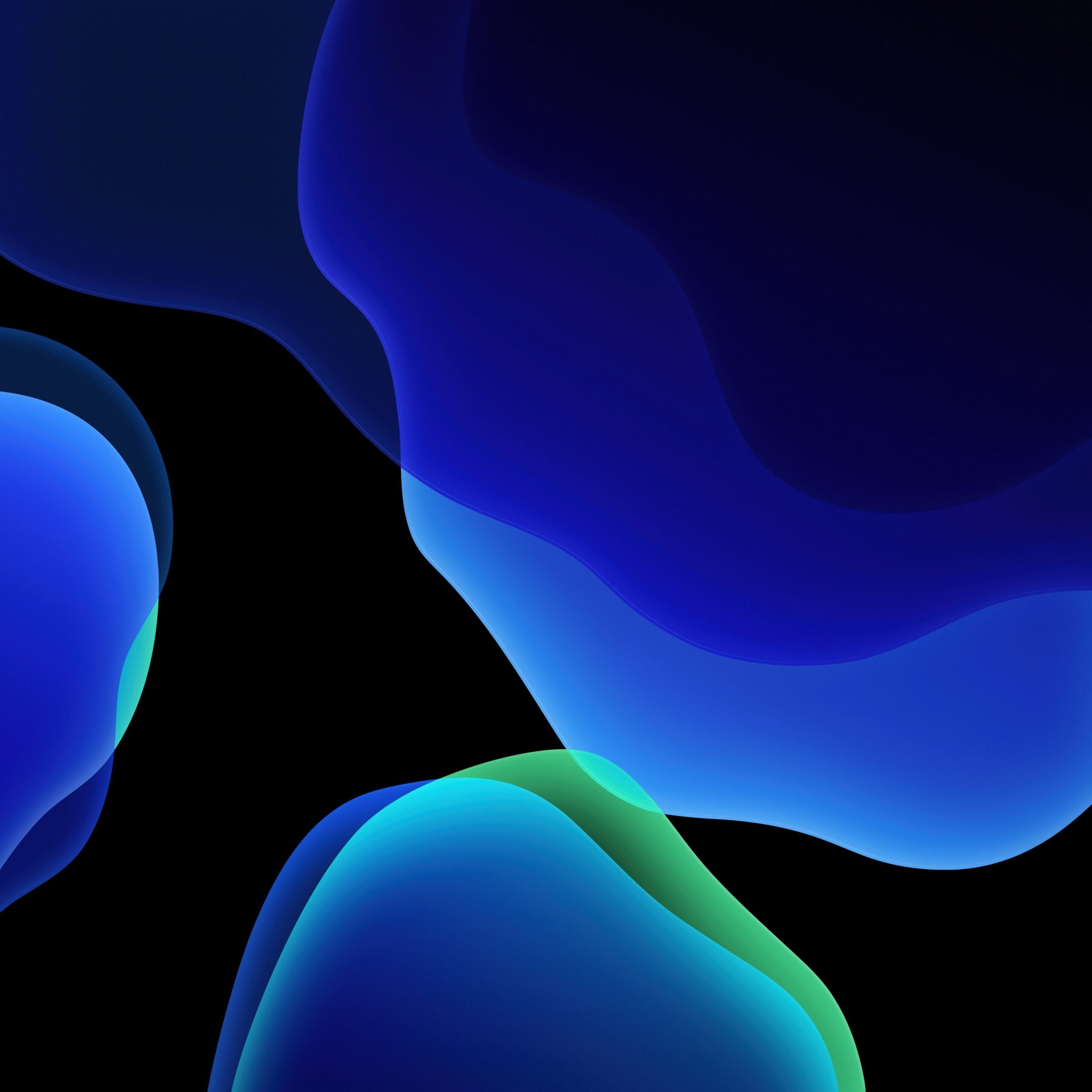 IOS 13 Wallpaper 4K Blue Stock IPadOS