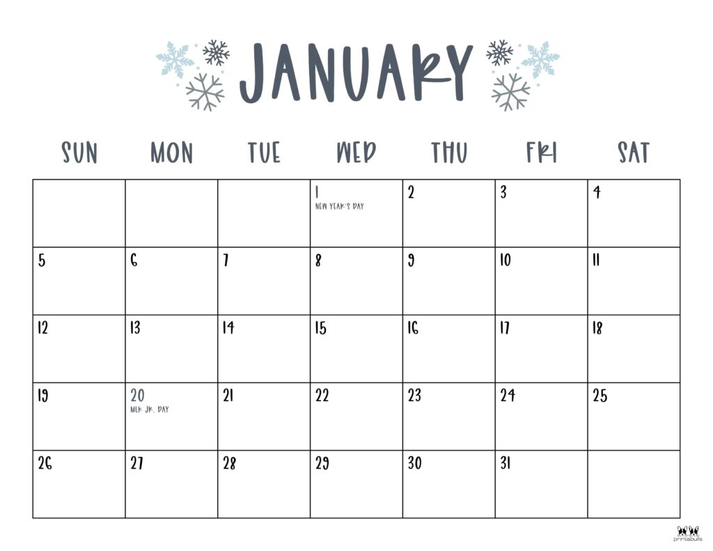 2025 monthly planner printable
