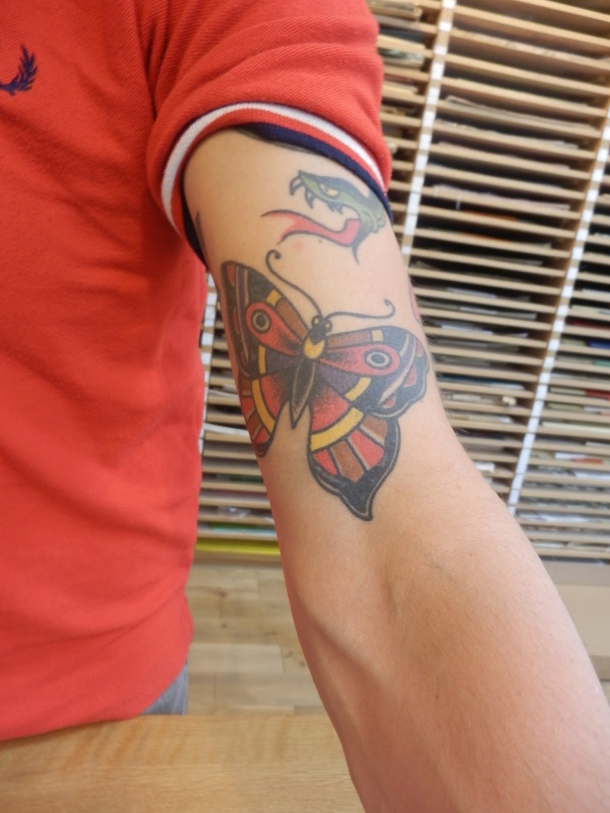 butterfly tattoo masculine