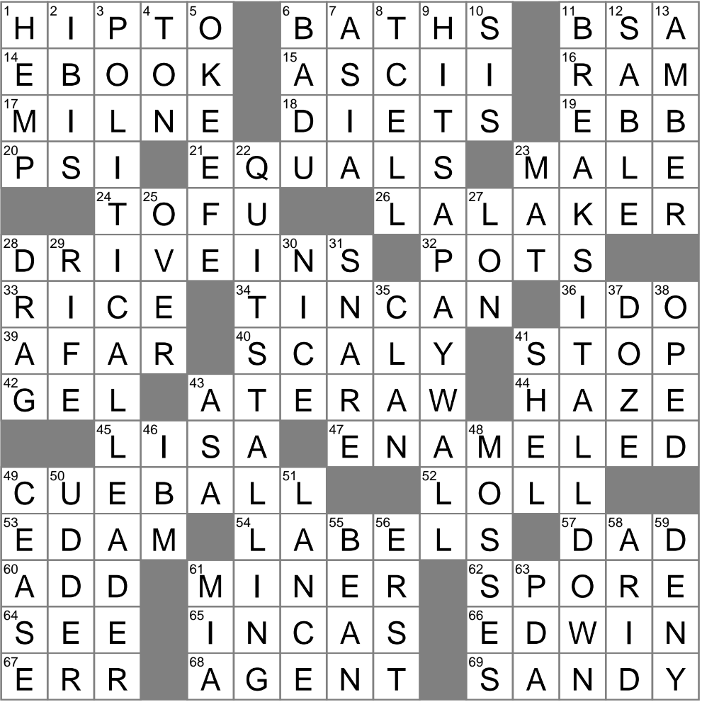 printable la times crossword puzzles
