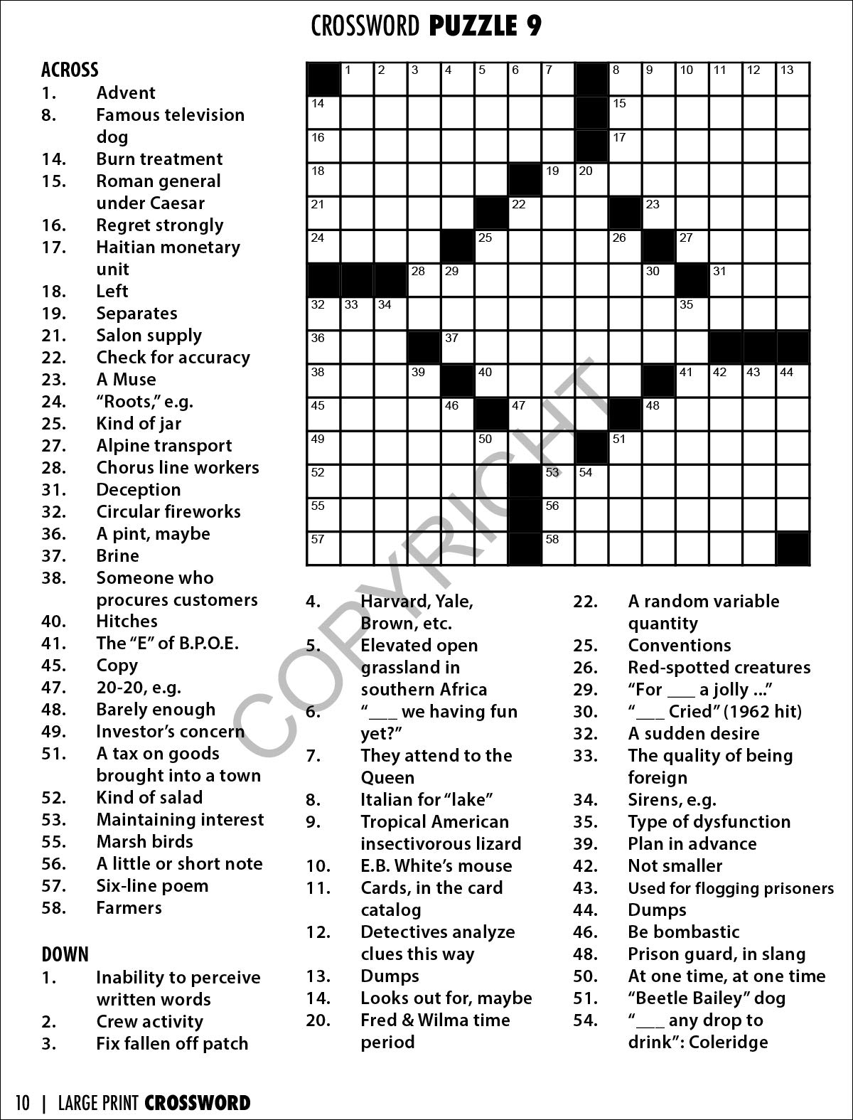 large printable crossword puzzles large printable crossword puzzles