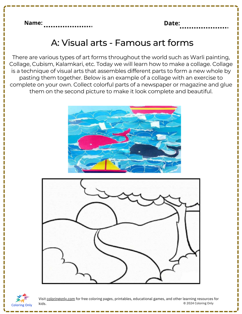 free printable art worksheets