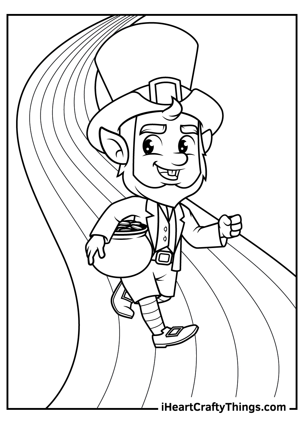 leprechaun images to color