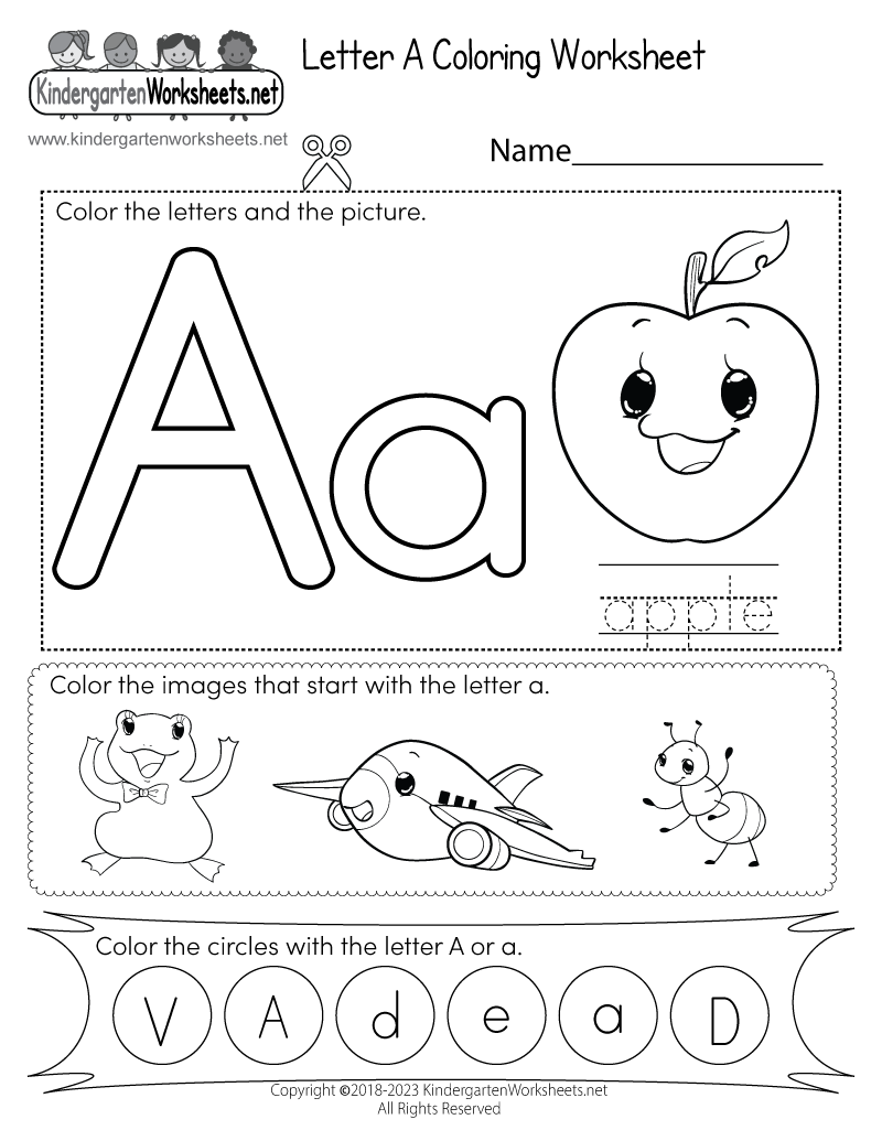 free printable worksheets for kindergarten pdf