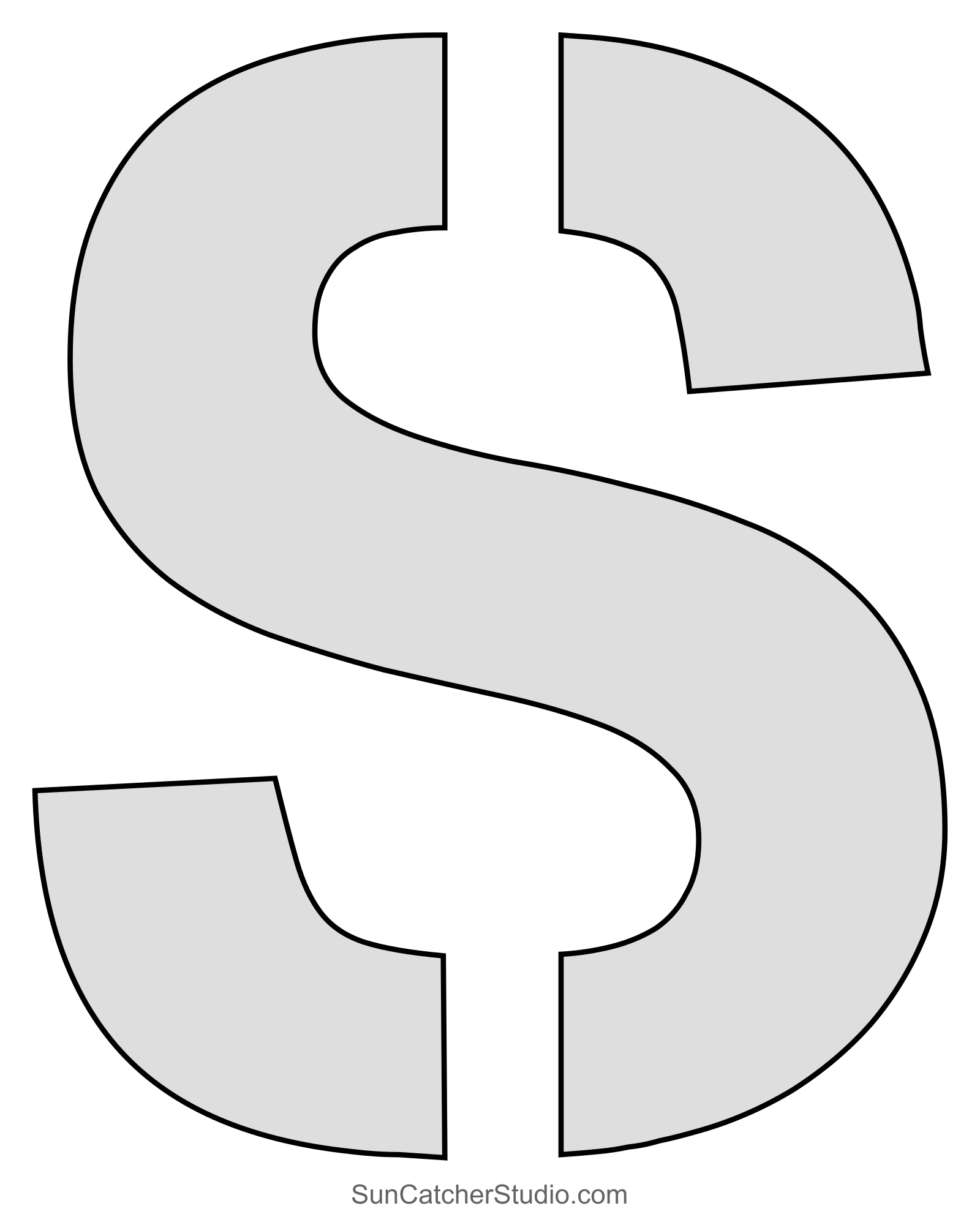 letter s stencil