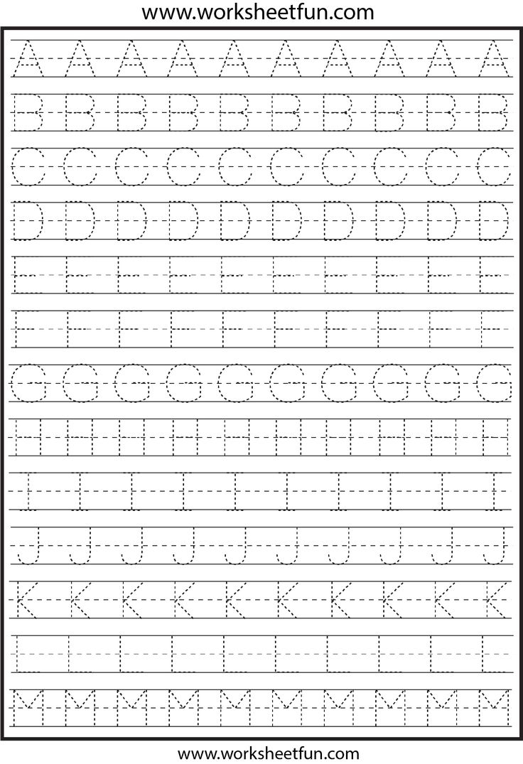 free printable abc tracing worksheets