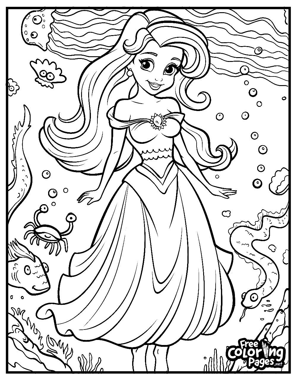 printable coloring pages of princesses