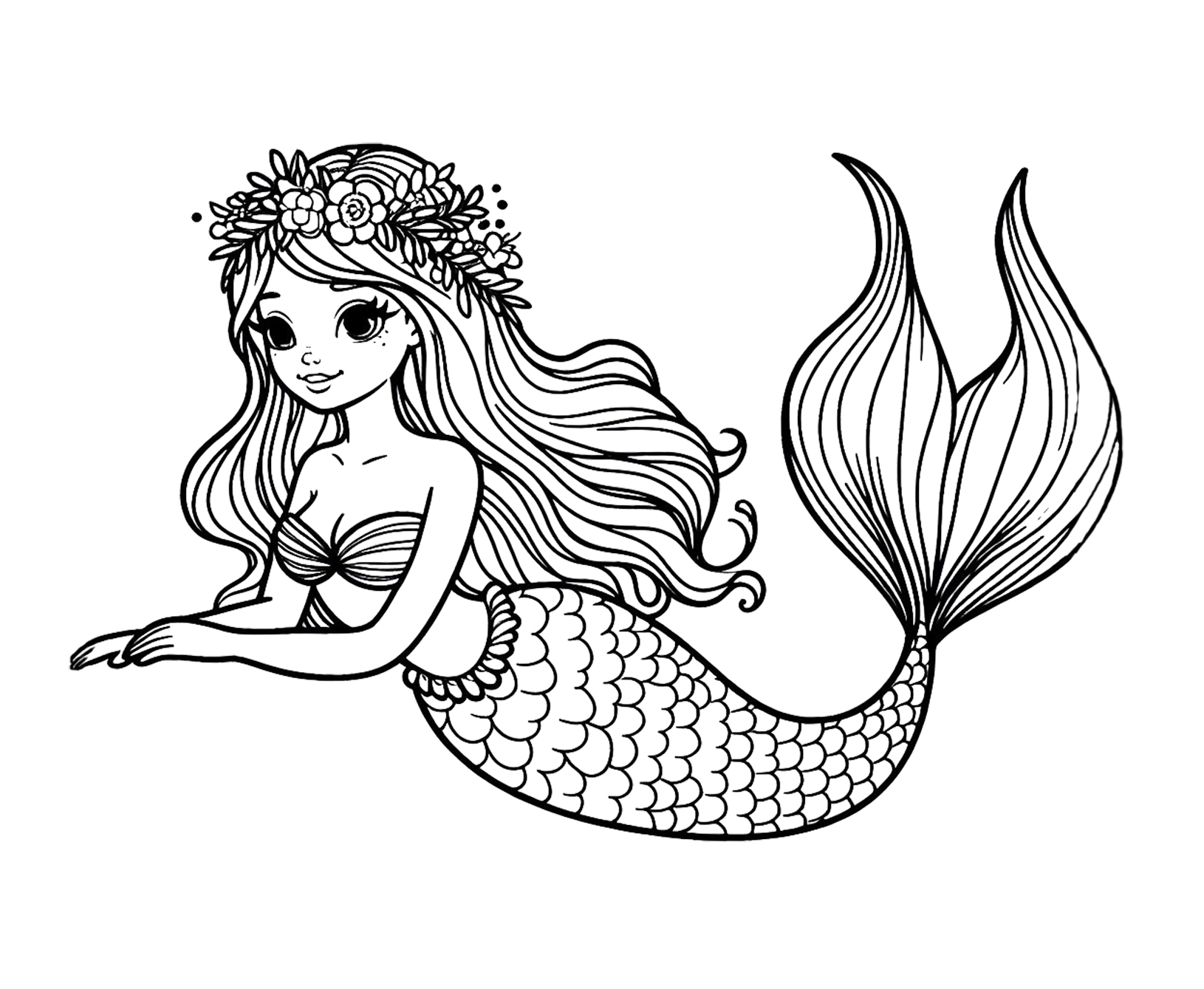 Mermaid Coloring Pages