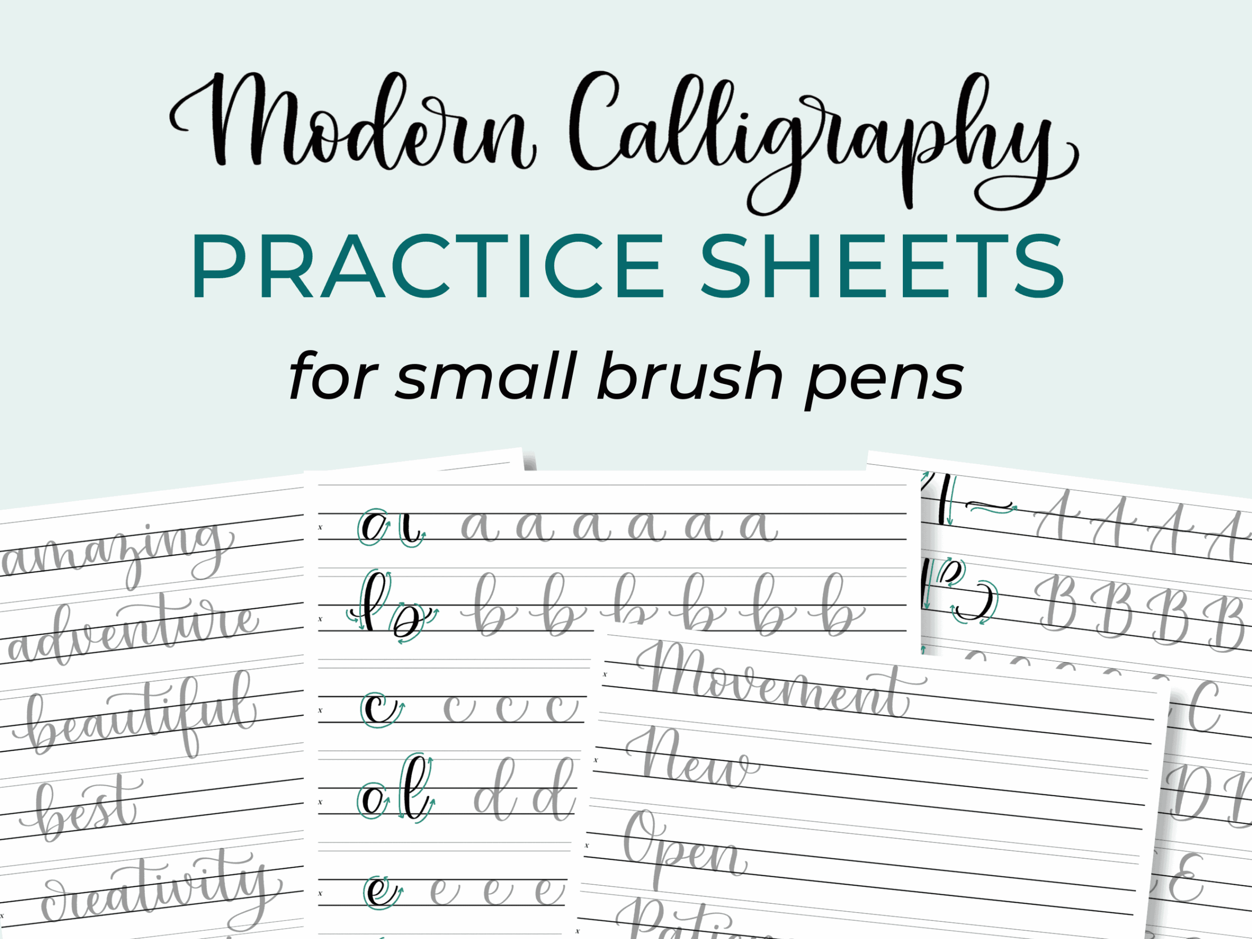 printable calligraphy practice worksheets