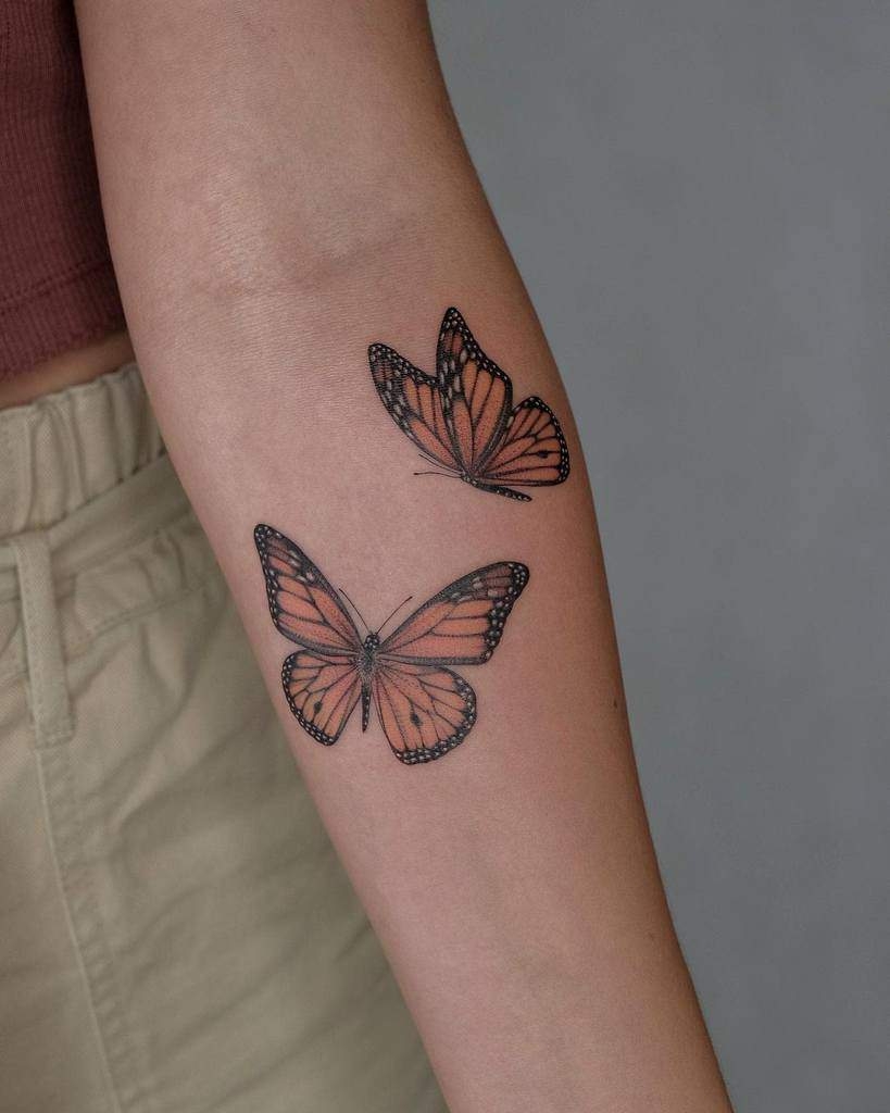 monarch butterfly tattoo