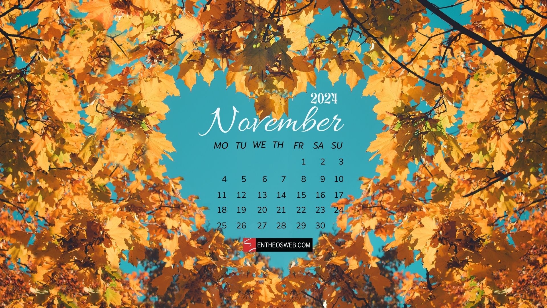 November 2024 Calendar Desktop Wallpaper Backgrounds EntheosWeb