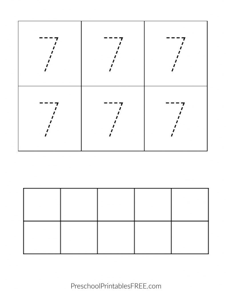 free printable number 7 worksheets for preschool