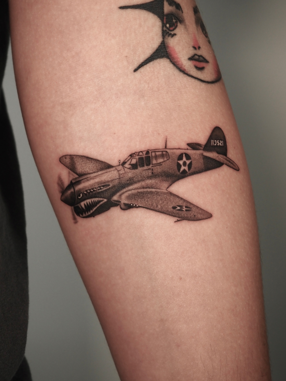P 40 Warhawk Airplane Tattoodo