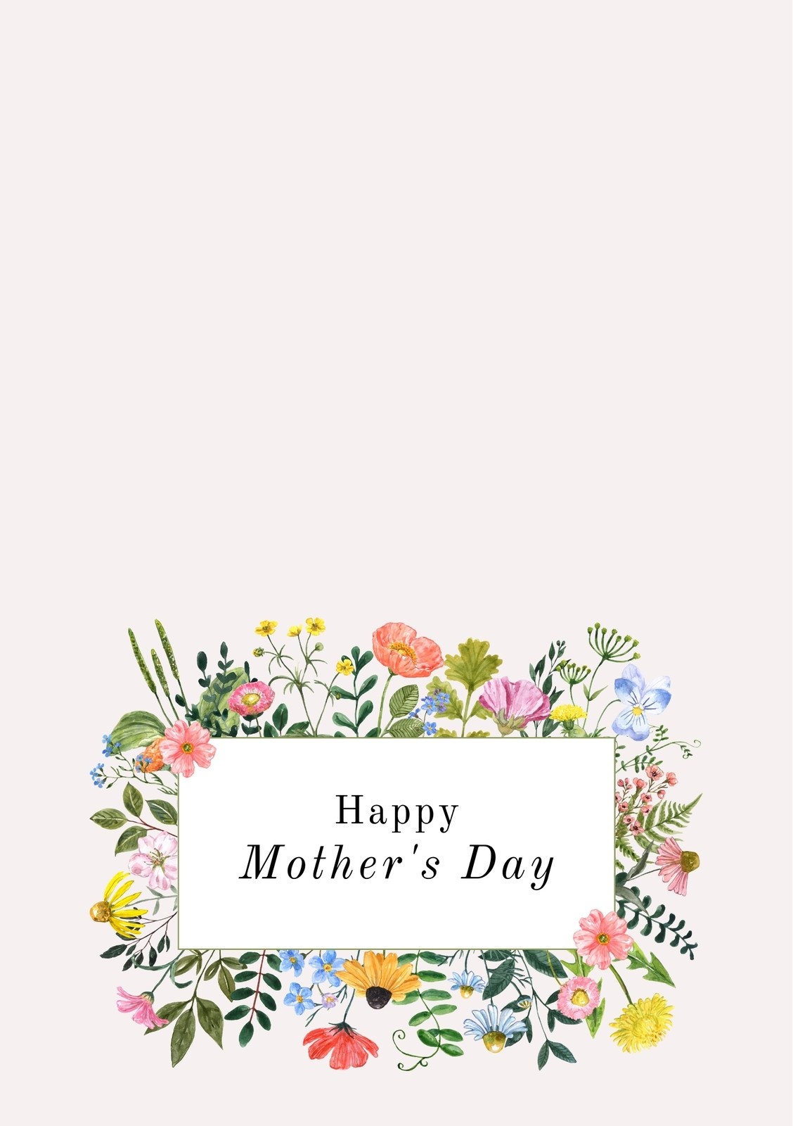 Page 3 Free Custom Printable Mother s Day Folded Card Templates Canva