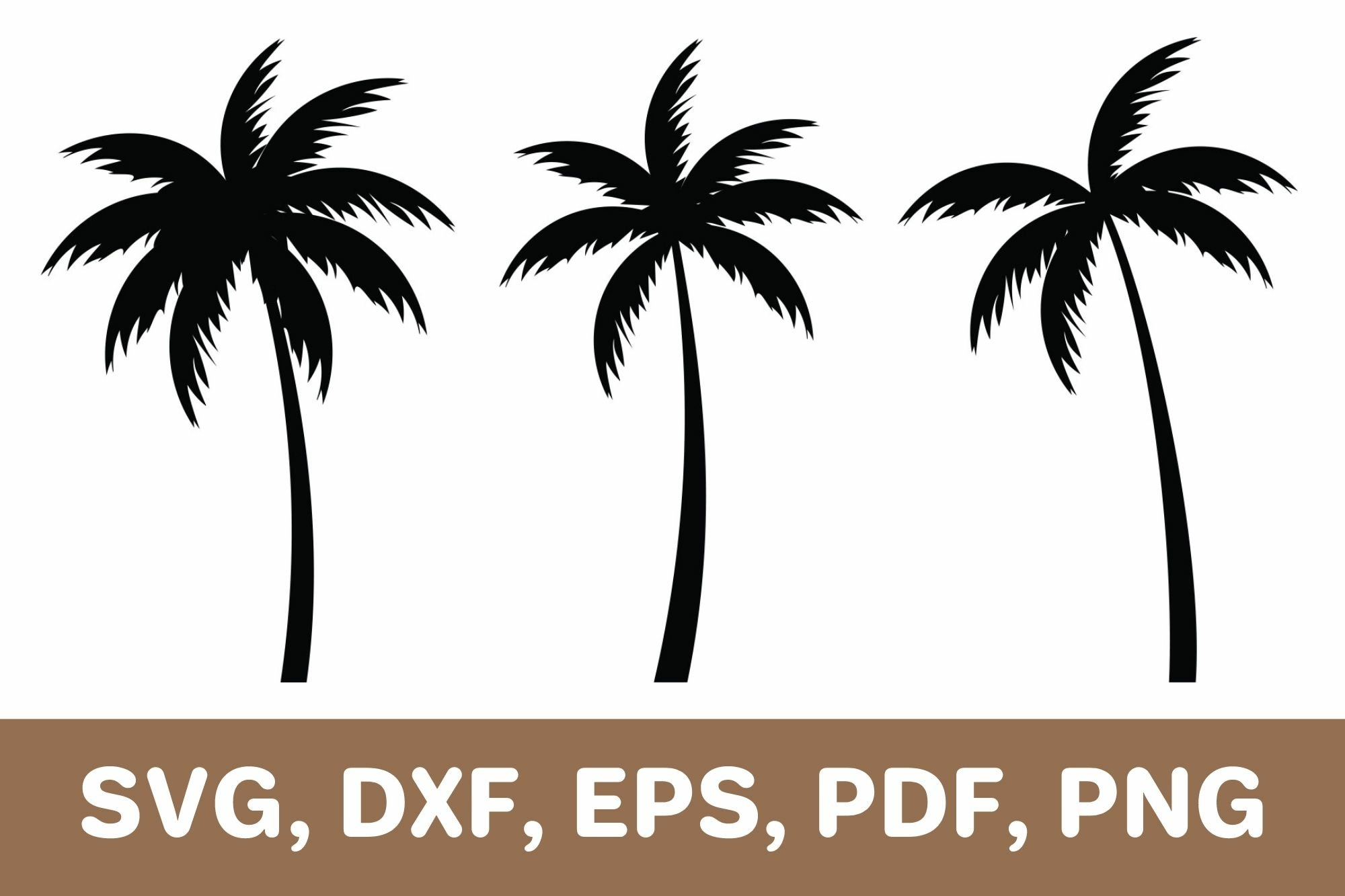 Palm Tree Svg Palm Trees Dxf Cricut Silhouette Palm Tree Svg Palm Trees Dxf Cricut Silhouette