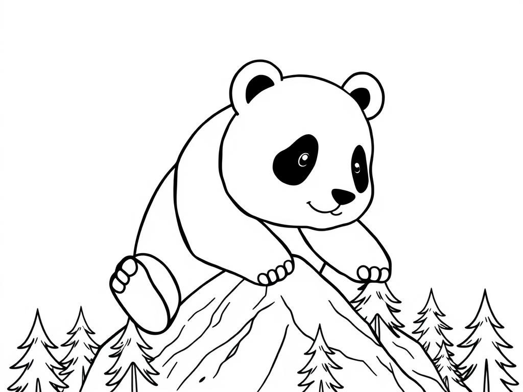 colouring pages panda