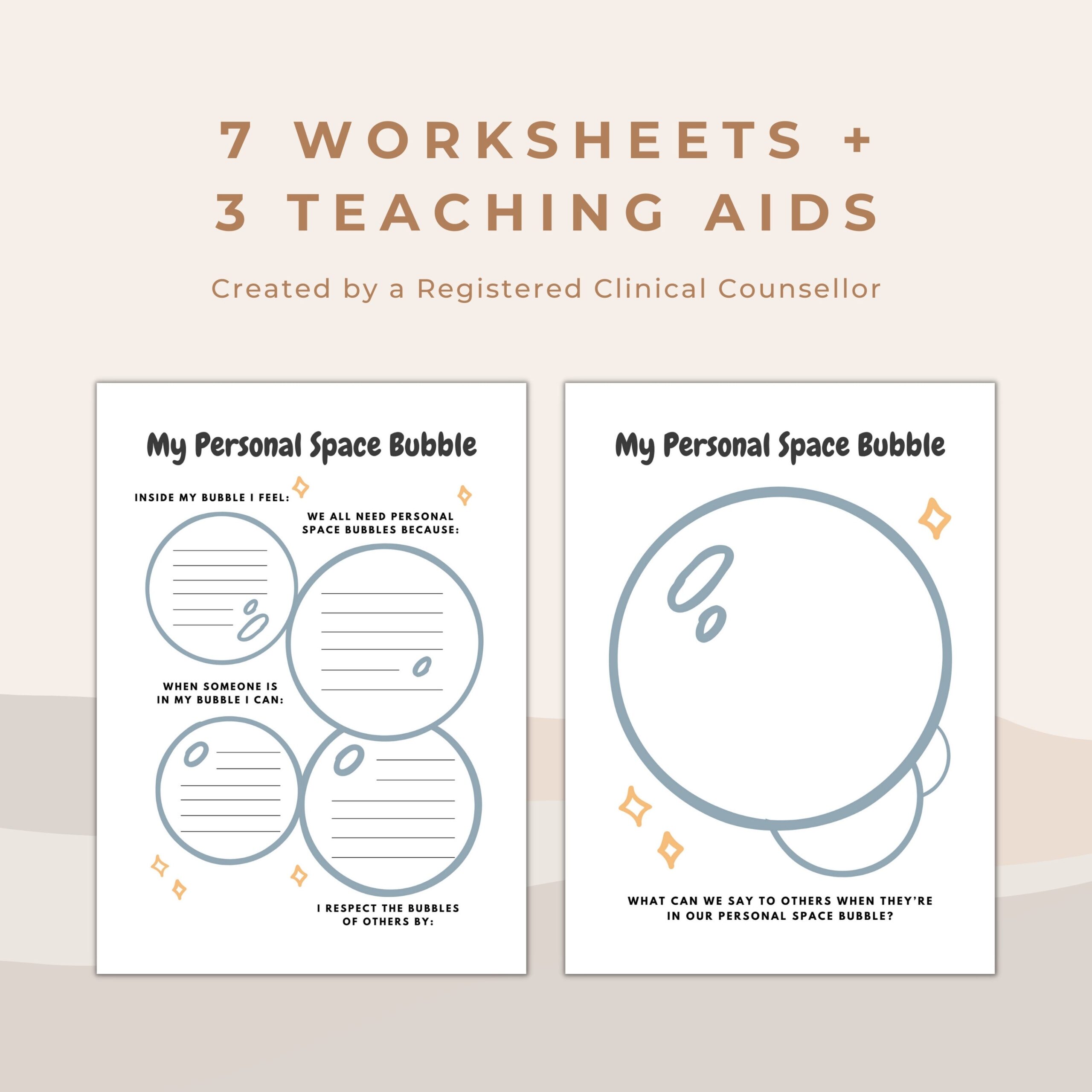 free printable personal space worksheets pdf