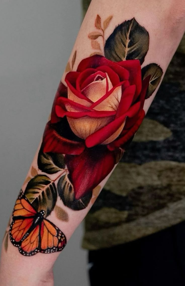 Pin By Christina West On Tattoos Red Rose Tattoo Rose Tattoos For Women Gorgeous Tattoos