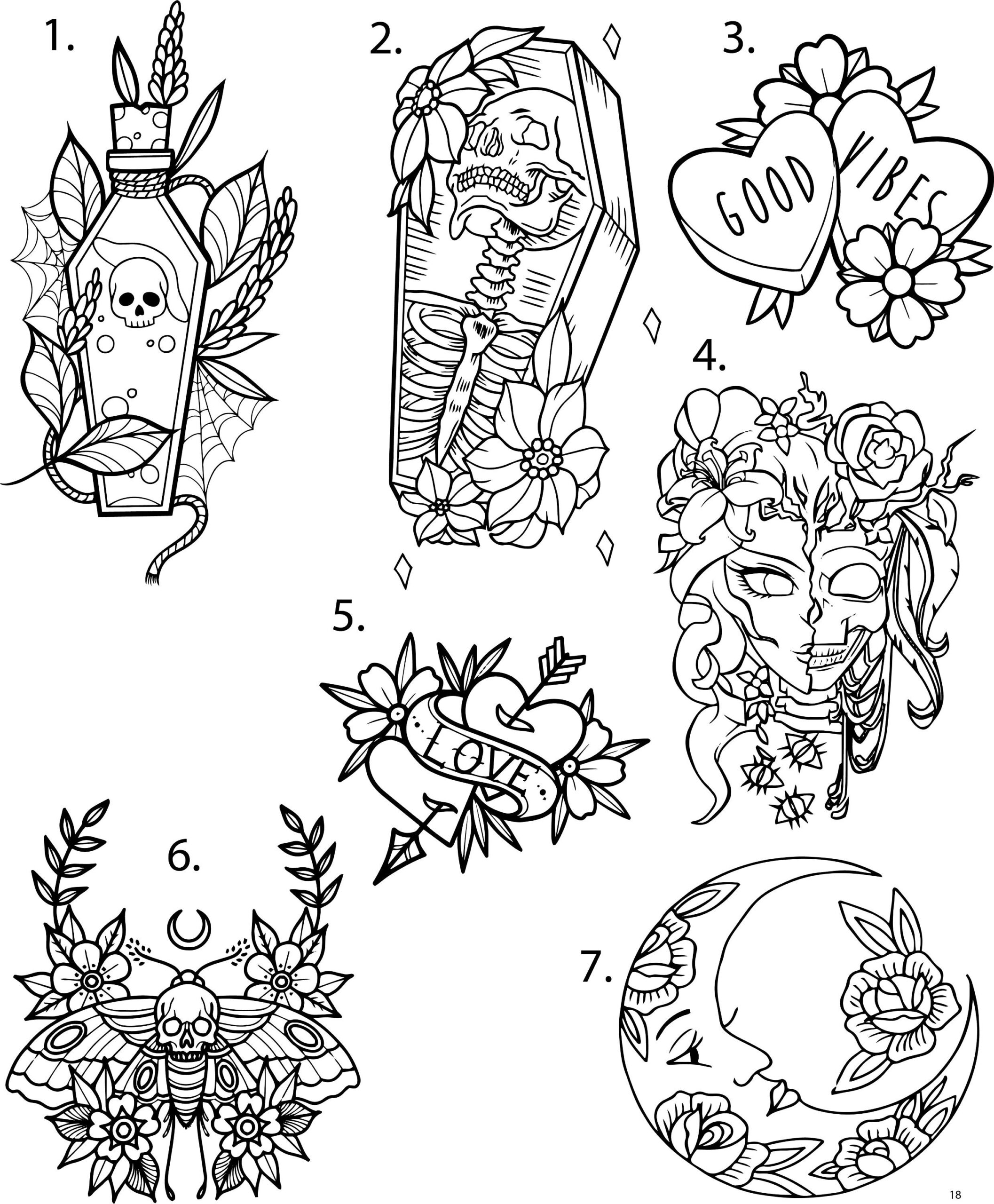 tattoo outline stencils