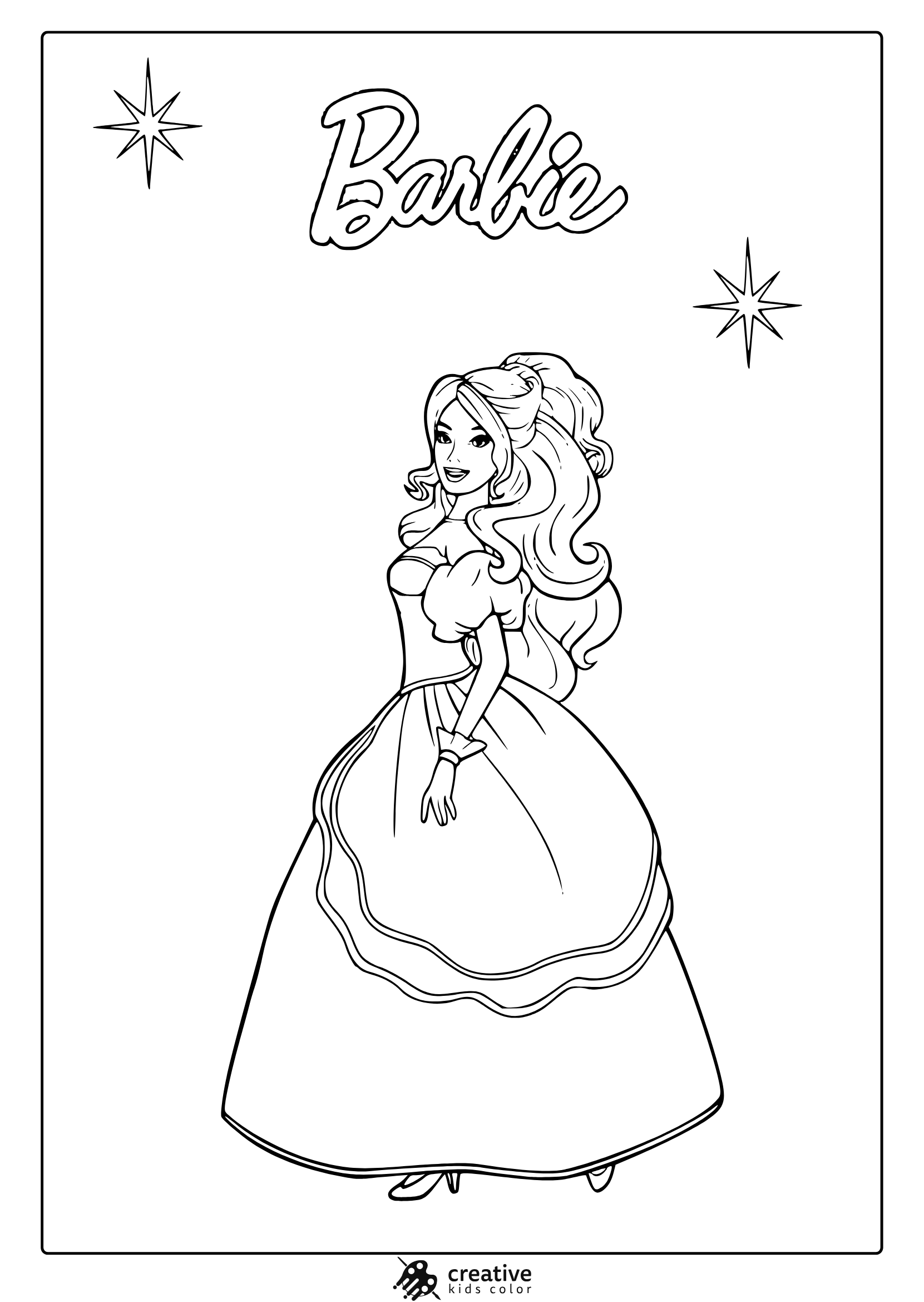 Princess Coloring Pages 25 Free Printable PDF Princess Coloring Pages 25 Free Printable PDF