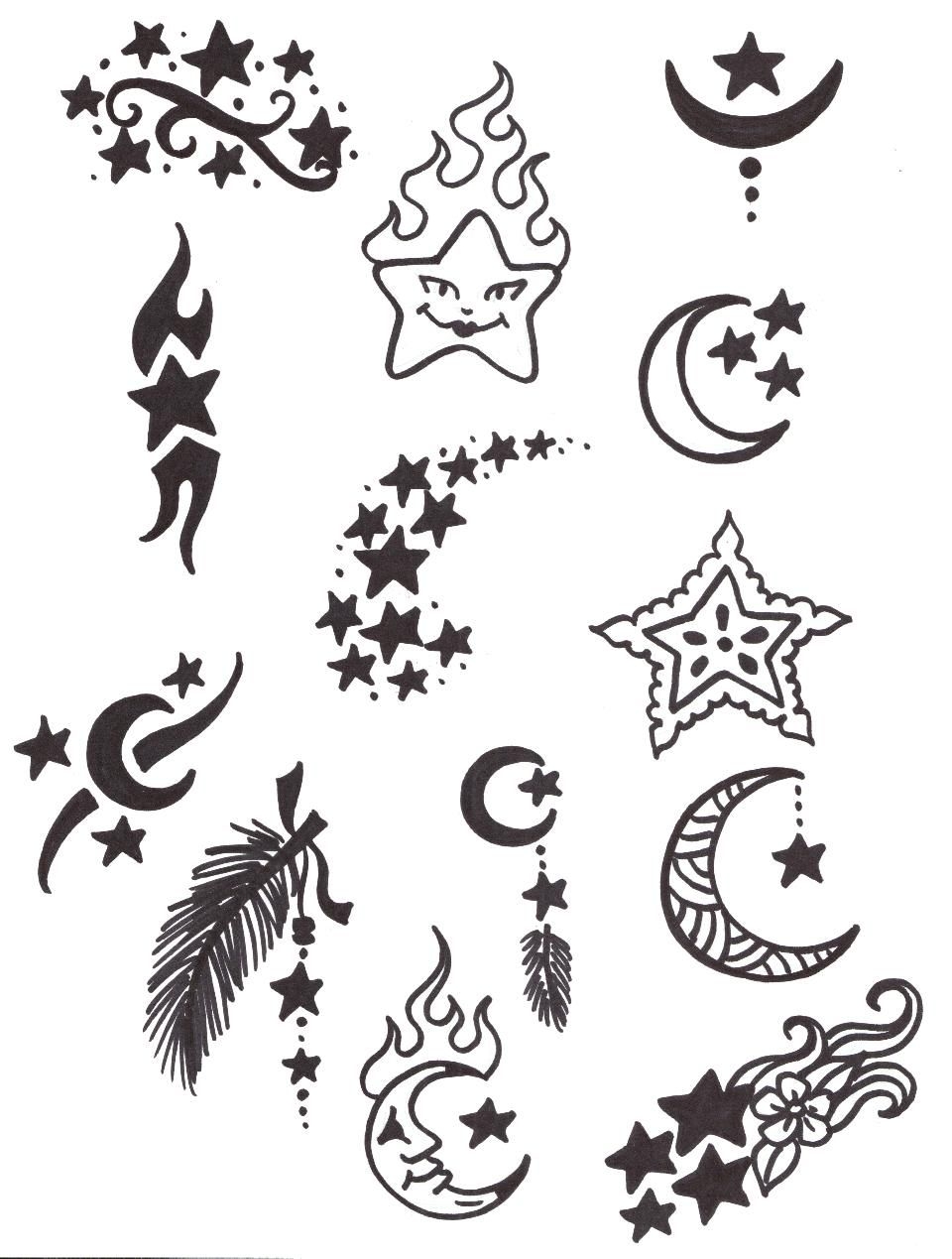 Printable Beginner Tattoo Stencils Printable Party Favors