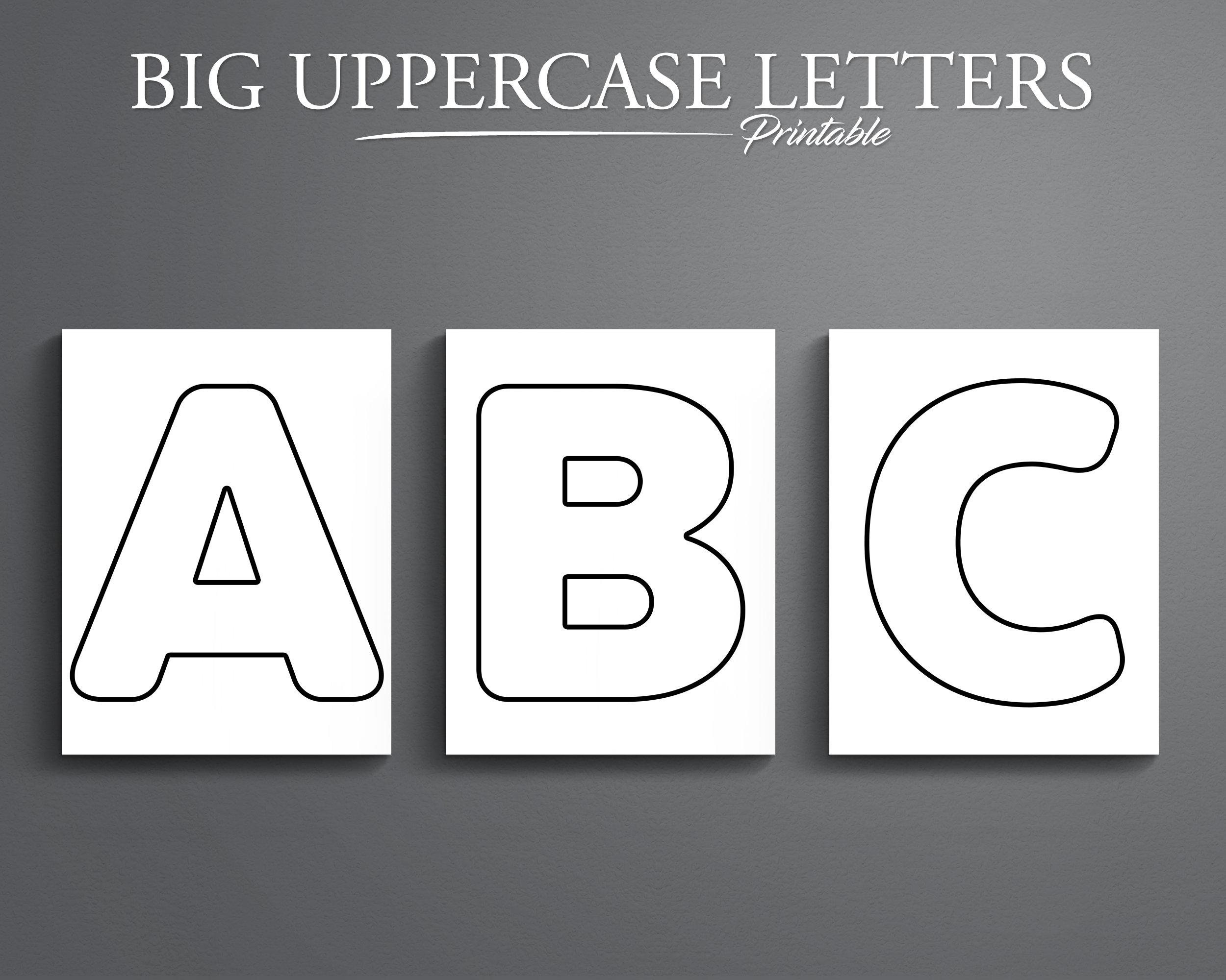 large alphabet letters