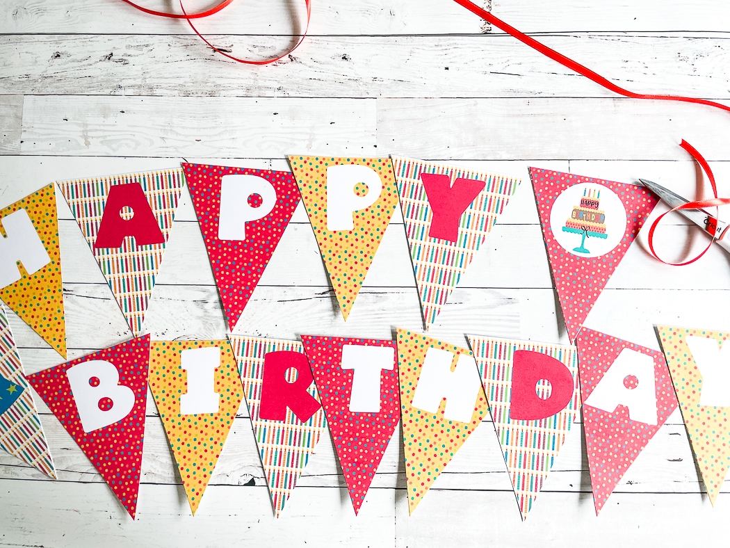 happy birthday banner printable