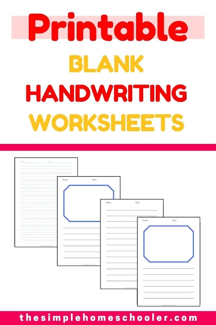 printable handwriting worksheets for kindergarten free