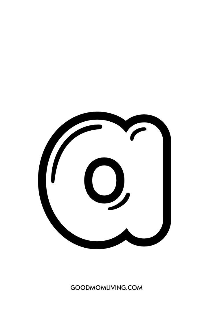 Printable Bubble Letter A Bubble Letters Alphabet